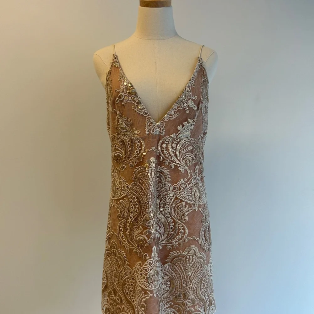 Free People Night Shimmers Mini Dress - Picture 2 of 4